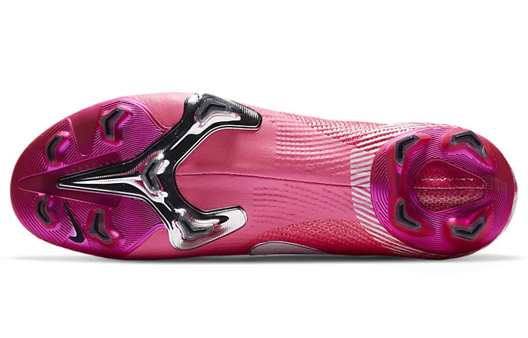Футбольные бутсы Nike EliteKM FG (белый / черный / розовый) — Белый / чёрный / розовый — фото 6