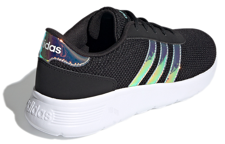 Женские кроссовки adidas neo Lite Racer (черно-бело-золотые) — фото 4