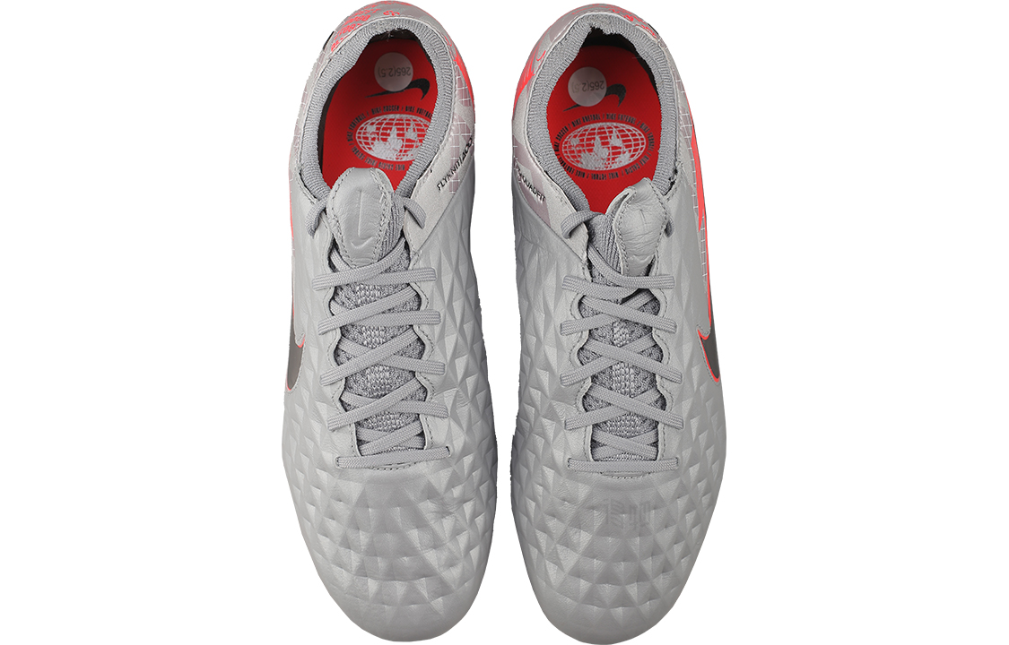 Кроссовки Nike Tiempo Legend 8 Elite FG (серыйоранжевый) — фото 3