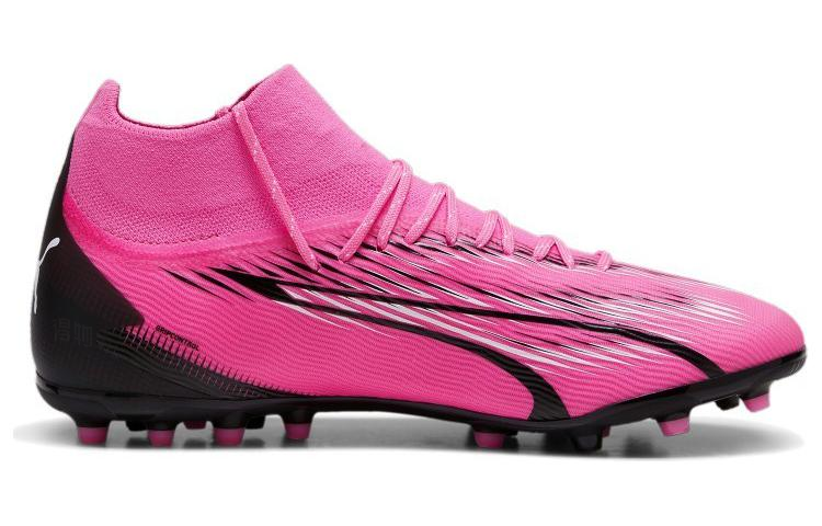 Мужские бутсы PUMA Ultra Pro MG (розово-черно-белые) — фото 2