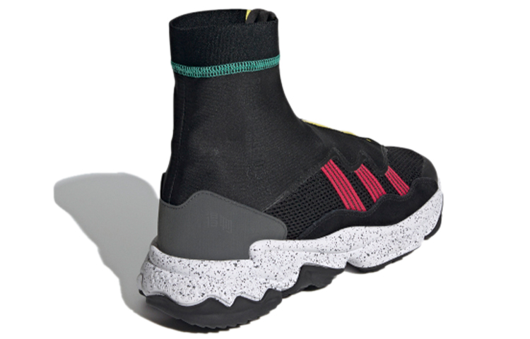 Мужские кроссовки adidas originals Ozweego Tr Stlt (черно-красные) — фото 4