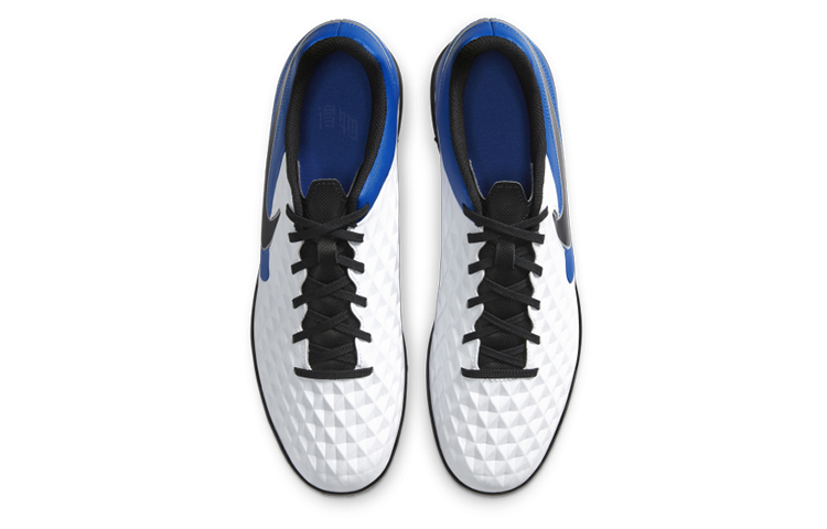 Футбольные бутсы Nike Legend 8 Club TF (бело-синие) — фото 4