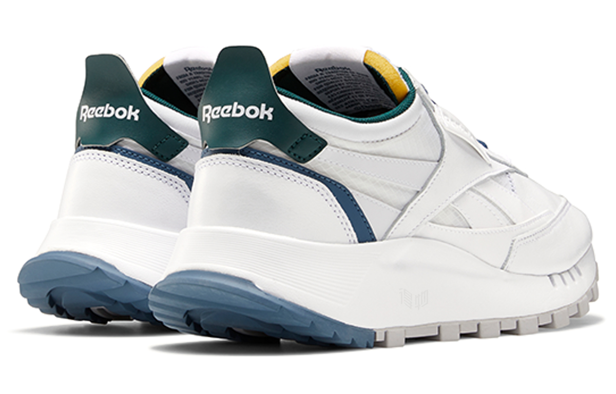 Кеды Reebok Classic Leather Legacy (бело-сине-зеленые) — фото 4