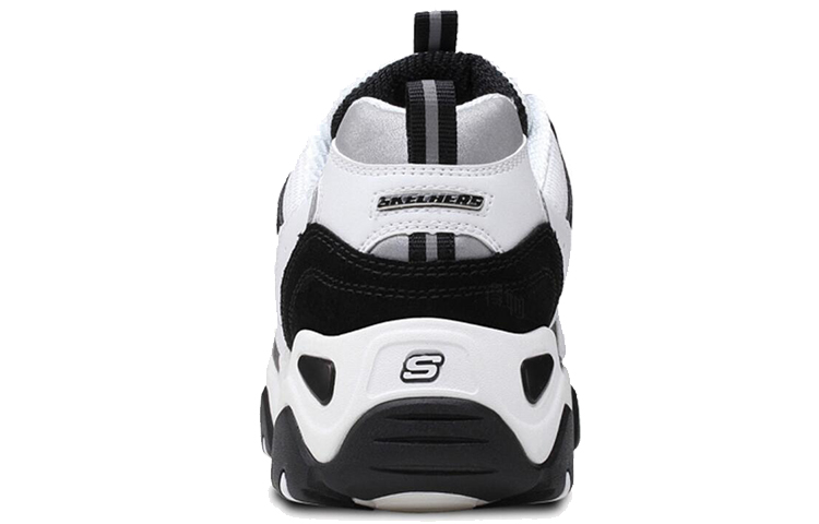 Женские кроссовки Skechers D’LITES PU (черно-белые) — фото 3