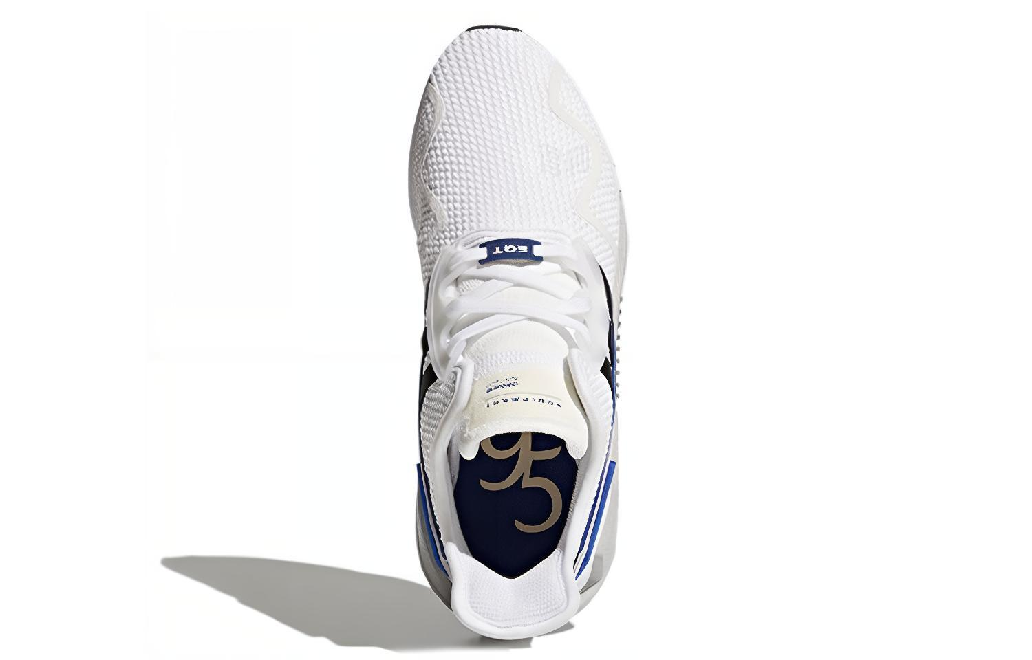 Кроссовки adidas originals EQT Cushion ADV White Black Royal (бело-сине-черные) — Белый / синий / чёрный — фото 4
