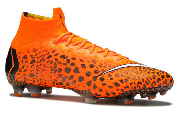 Мужские футбольные бутсы Nike Mercurial SUPERFLY 360 Elite "Kim Jones" FG (оранжево-черные) — Оранжевый / чёрный — фото 2