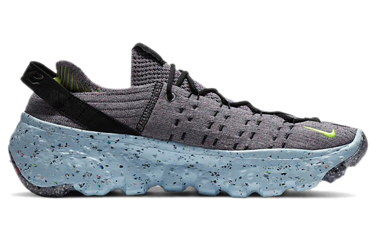 Мужские кроссовки Nike space hippie 04 (серый/синий) — Серыйсиний — фото 2