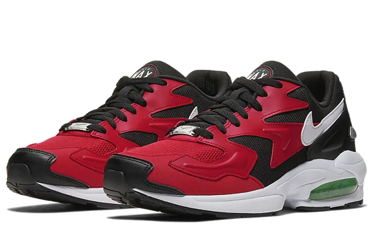 Мужские кроссовки Nike Air Max 2 Light (черно-красный) — Чёрныйкрасный — фото 3