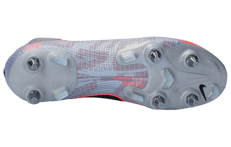 Мужские кроссовки Nike Mercurial Superfly 7 (серо-розовые) — фото 4