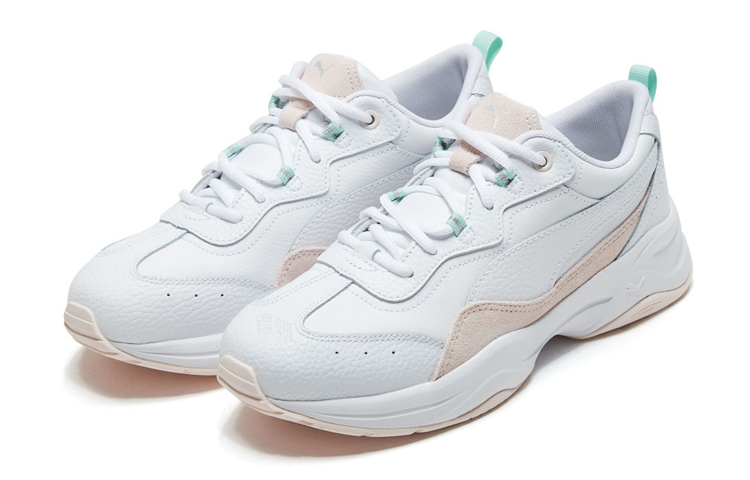 Женские кроссовки PUMA Cilia Lux (бело-розовые) — Белый — фото 3