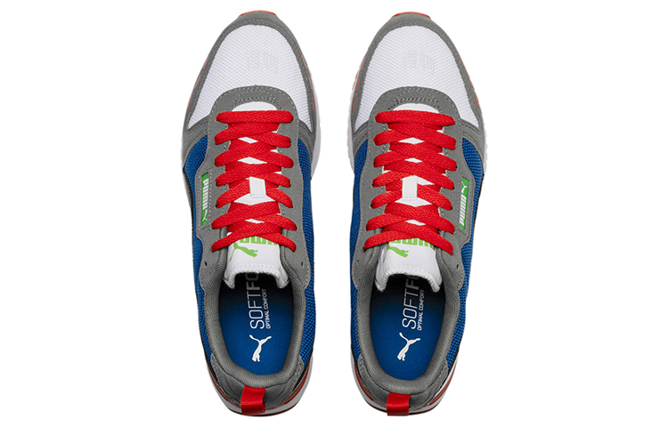 Кроссовки PUMA R78 (сине-бело-красные) — Синийбелыйкрасный — фото 3