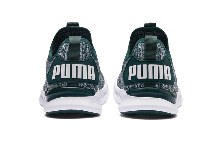 Женские кроссовки PUMA IGNITE Flash Evoknit (серо-зелено-белые) — Серый / зелёный / белый — фото 4