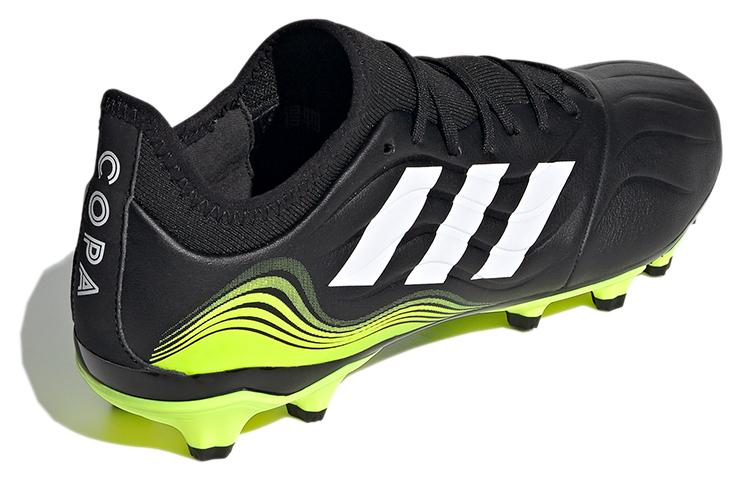 Мужские бутсы adidas Copa Sense.3 MG (черно-зеленые) — фото 4