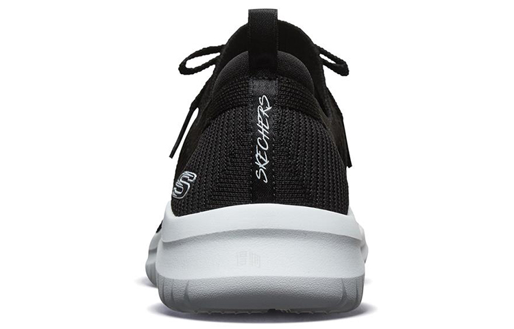Женские кроссовки Skechers Ultra Flex 3.0 (черно-белые) — Чёрный / белый — фото 4