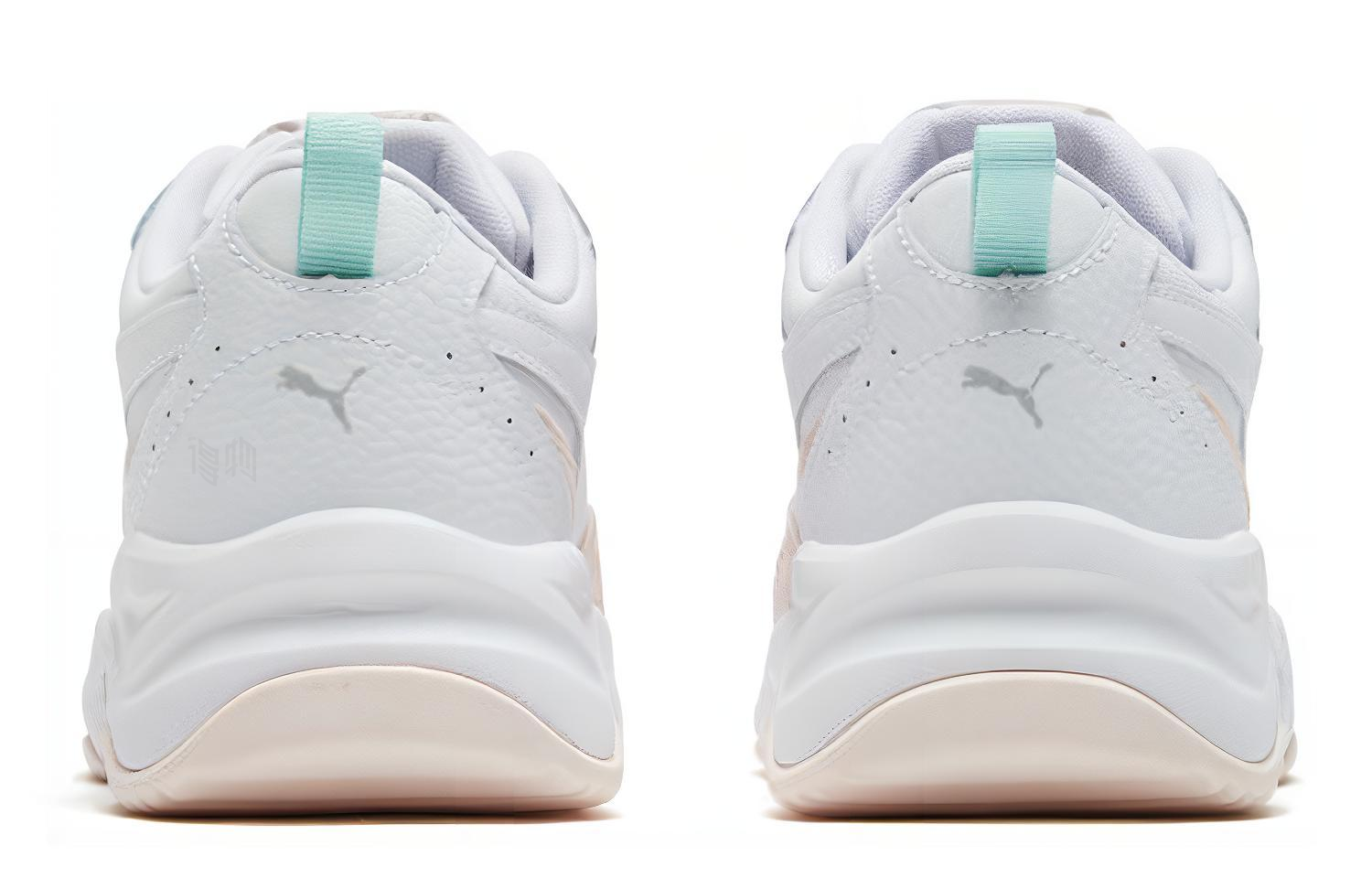 Женские кроссовки PUMA Cilia Lux (бело-розовые) — Белый — фото 4