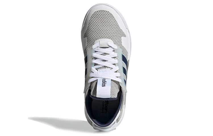 Женские кроссовки adidas neo BBALL90S (серо-бело-синие) — фото 5
