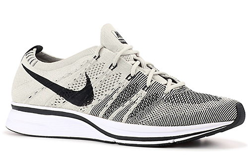 Кроссовки Nike Flyknit Trainer Pale Grey (черно-белые) — Чёрный / белый — фото 2