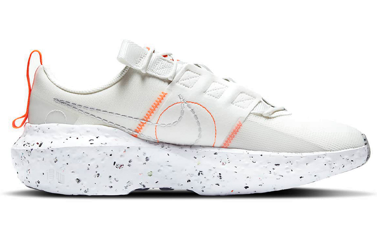 Мужские кроссовки Nike Crater impact (светло-бежевые) — Бежевыйбелый / оранжевый — фото 2