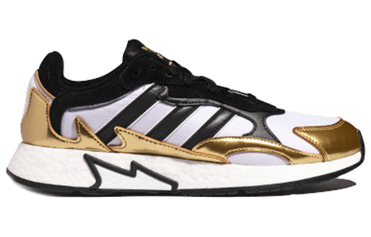 Кроссовки adidas originals TRESC Run BR (белый / черный / золотой) — Белый / чёрный / золотой — фото 2