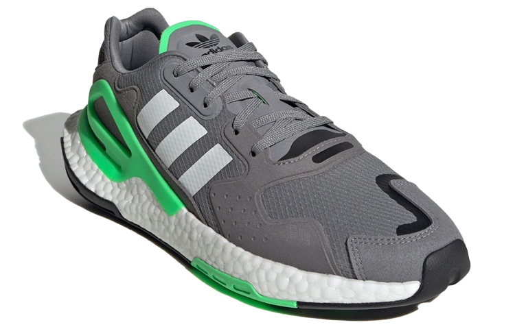 Кроссовки adidas originals Day Jogger (серо-зелено-белые) — Серый / зелёный / белый — фото 3