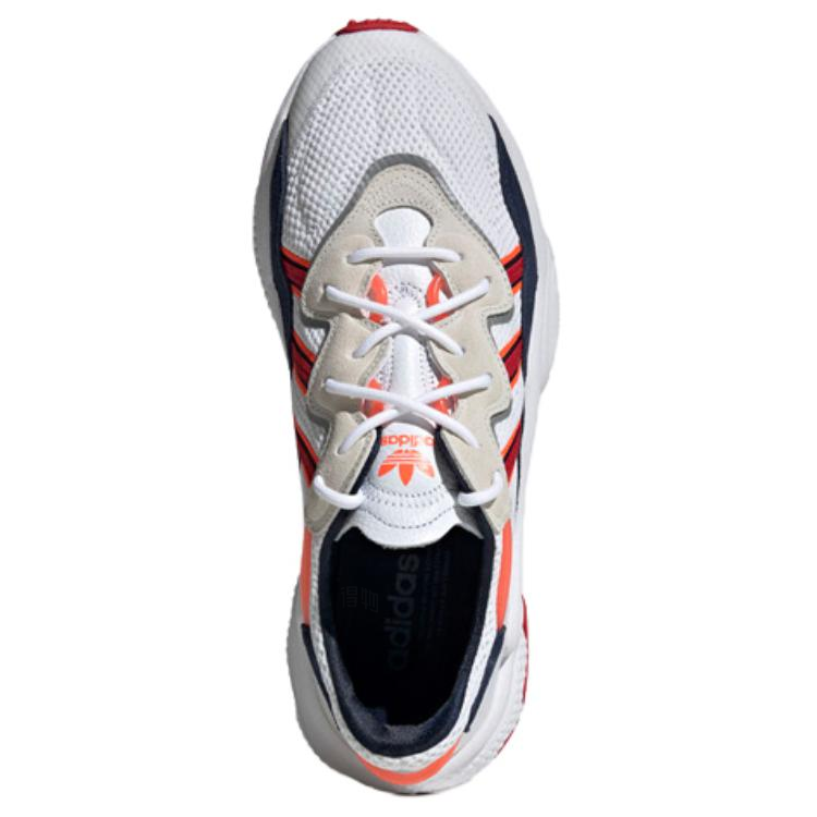 Кроссовки adidas originals Ozweego (черно-бело-оранжевые) — фото 4