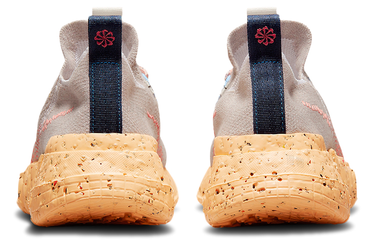 Мужские кроссовки Nike space hippie 01 (серый / оранжевый / синий) — фото 5