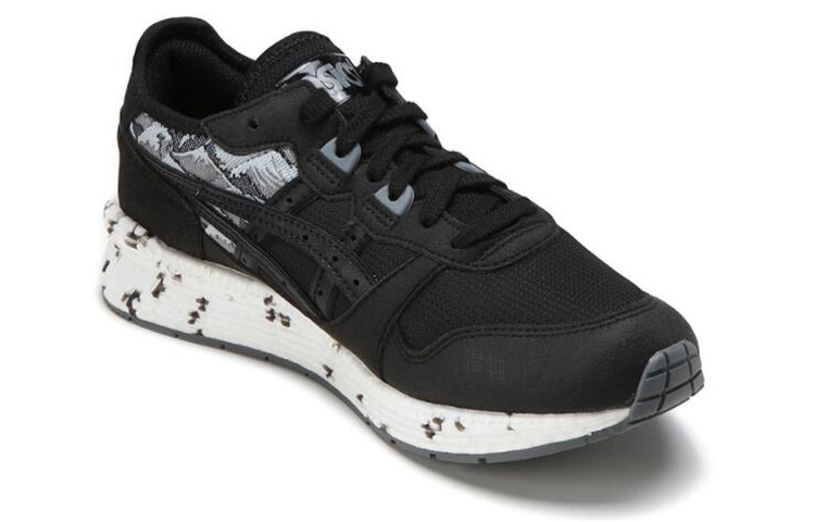 Кроссовки ASICS Hypergel Gel-Lyte (черно-бело-серые) — Чёрный / белый / серый — фото 3