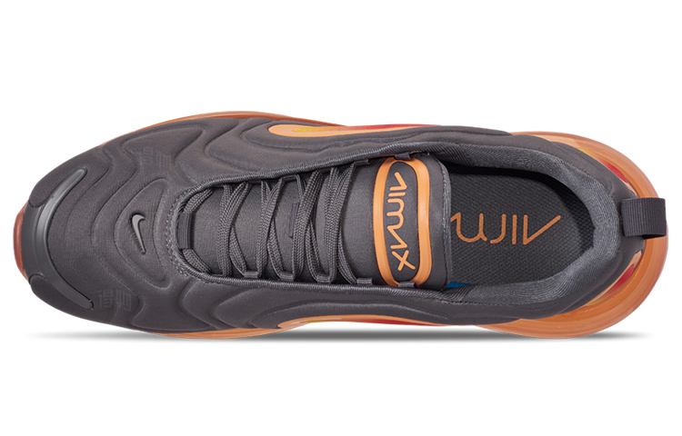 Мужские кроссовки Nike Air Max 720 "Fuel Orange" (черно-оранжевые) — Чёрный / оранжевый — фото 3