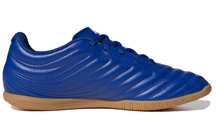 Мужские кроссовки adidas Copa 20.4 IC/IN (синий / белый / коричневый) — фото 2