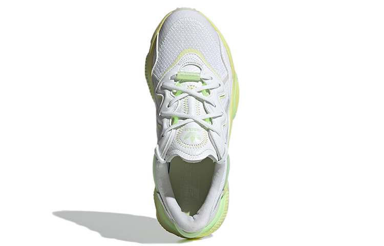 Женские кроссовки adidas Ozweego (бело-желтые) — Белый / жёлтый — фото 5