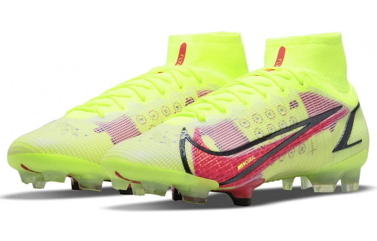 Футбольные бутсы Nike Mercurial Superfly 8 14 Elite FG (желтый / красный / черный) — Жёлтый / красный / чёрный — фото 3