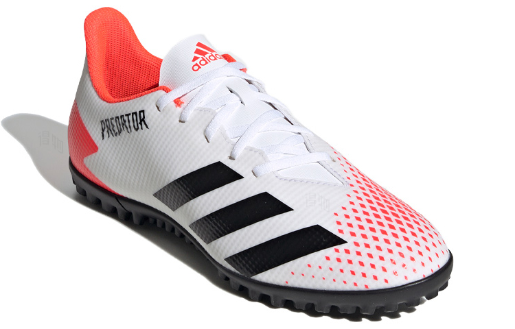 Мужские бутсы adidas Predator 20.4 (бело-розово-черные) — фото 3