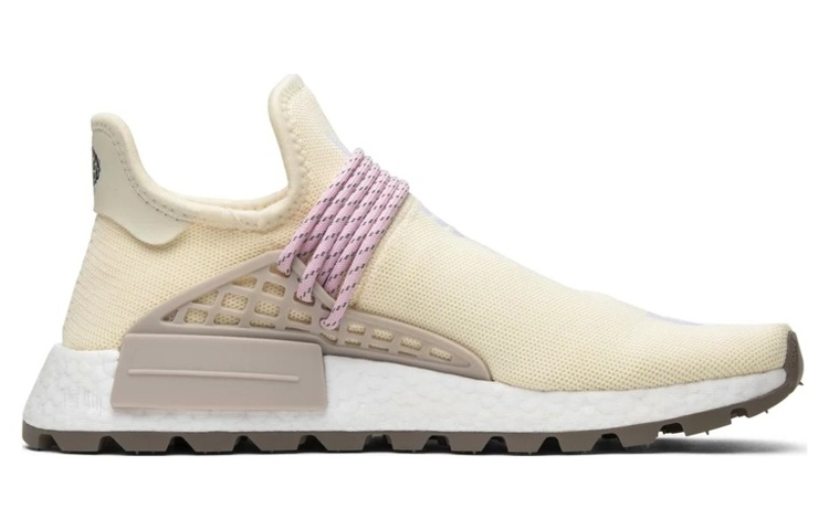 Мужские кроссовки adidas originals Pharrell Hu NERD (кремовые) — 粉/灰/冰淇淋白 — фото 2