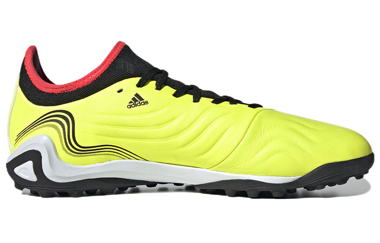 Мужские кроссовки adidas Copa Sense.3 TF (желтые) — 荧光黄/黑/白 — фото 2