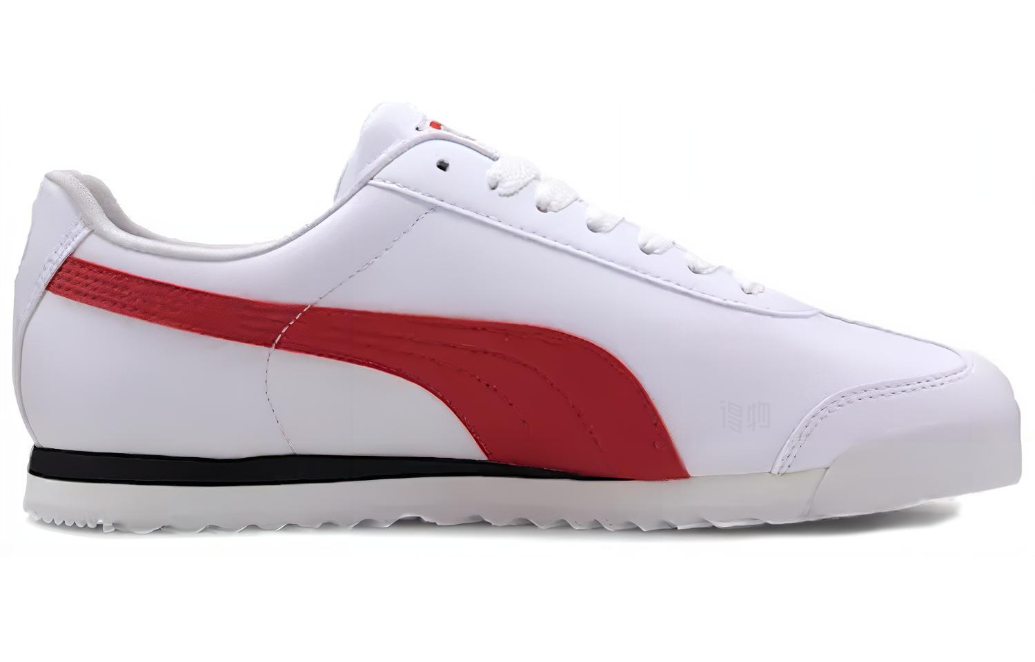 Мужские кроссовки PUMA Roma Basic+ (бело-красные) — фото 2