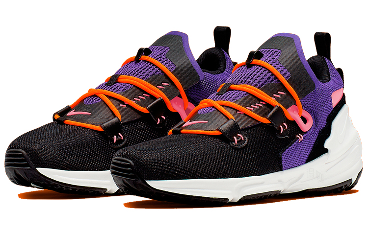 Мужские кроссовки Nike Zoom Moc (черный / фиолетовый / оранжевый) — Чёрный / фиолетовый / оранжевый — фото 3