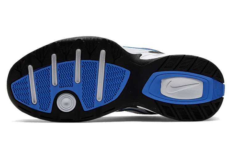 Мужские кроссовки Nike Air Monarch 4 (черно-бело-синие) — фото 6