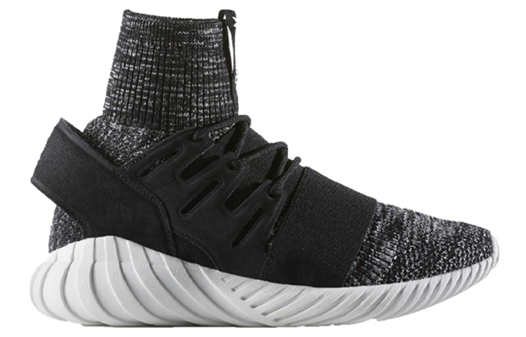 Кеды adidas originals Tubular Doom Primeknit (черно-белые) — Чёрныйбелый — фото 2