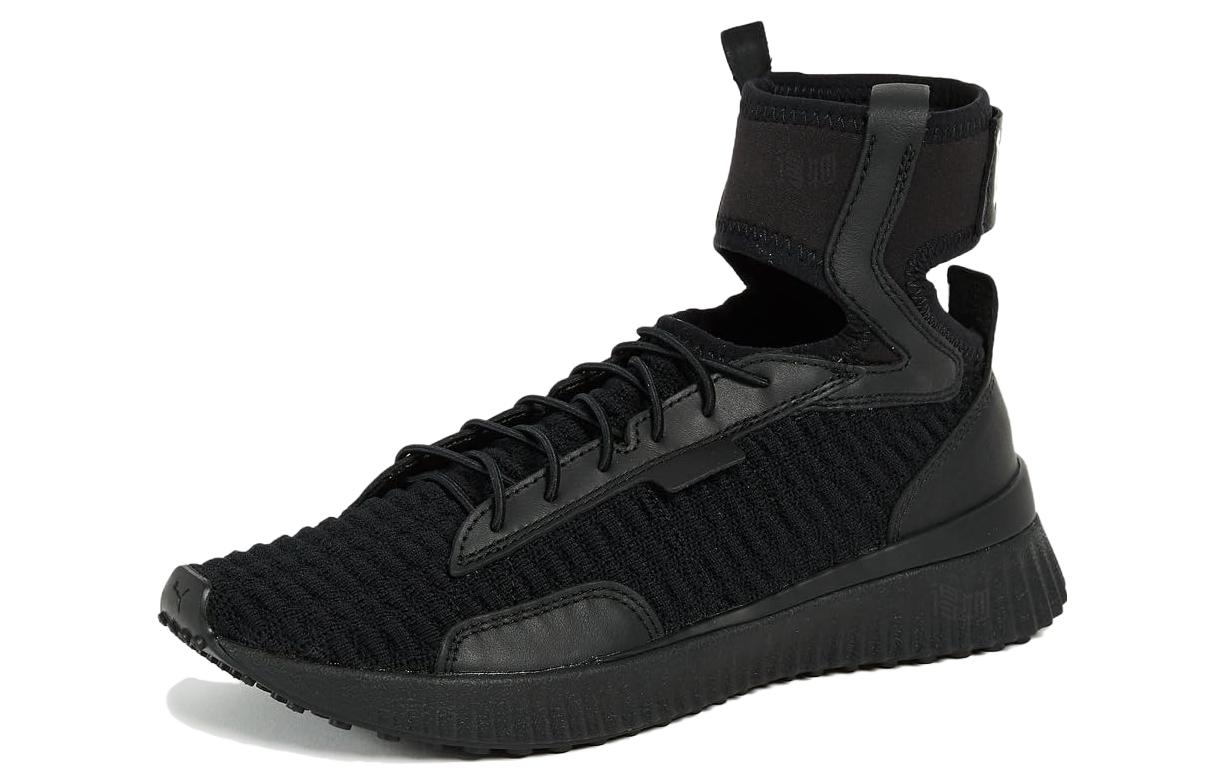 Женские кроссовки PUMA Rihanna Fenty Trainer Mid (черные) — Чёрный — фото 3