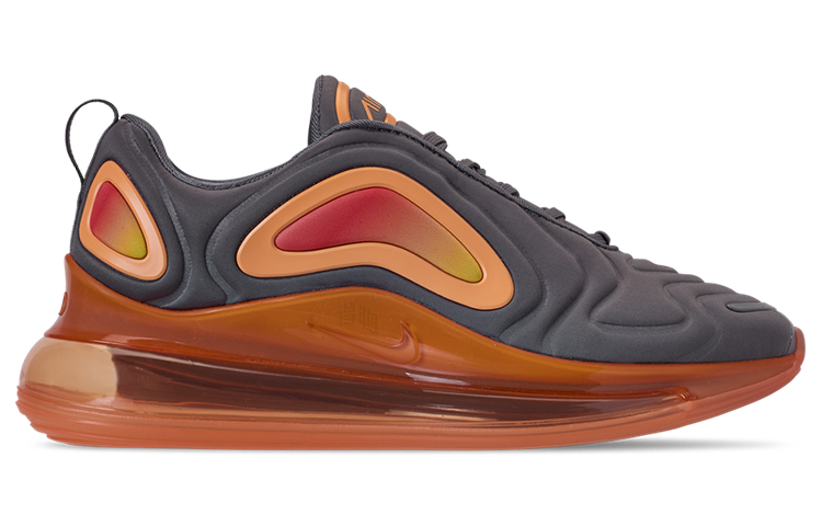 Мужские кроссовки Nike Air Max 720 "Fuel Orange" (черно-оранжевые) — Чёрный / оранжевый — фото 2