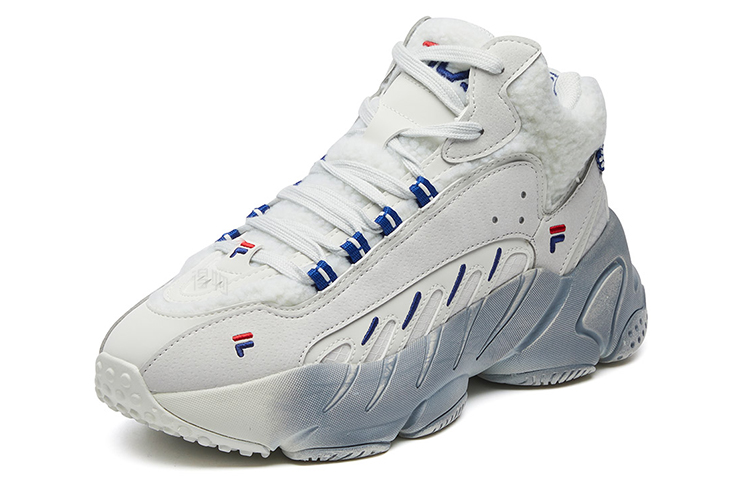 Женские кроссовки Fila FUSION ADE mid (белый / синий) — Белыйсиний — фото 2