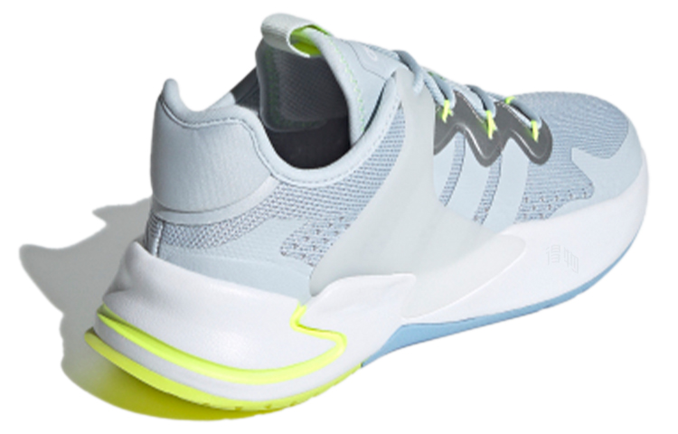 Женские кроссовки adidas neo Roamer (сине-бело-желтые) — Синий / белый / жёлтый — фото 4