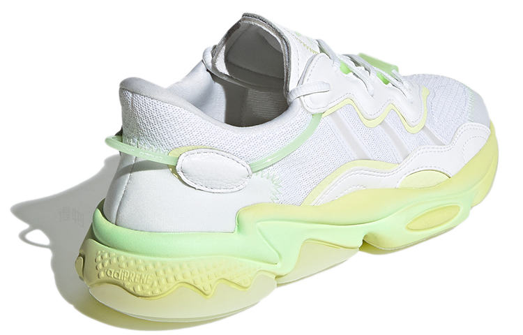 Женские кроссовки adidas Ozweego (бело-желтые) — Белый / жёлтый — фото 4