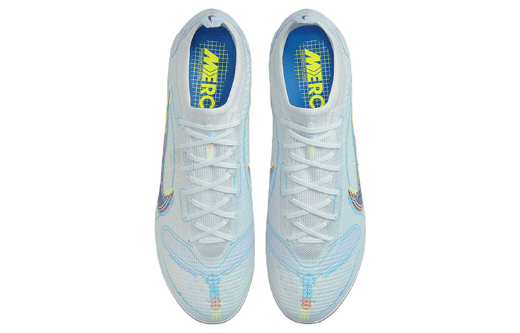 бутсы Nike Mercurial Vapor 14 Elite FG (сине-желтые) — Синий / жёлтый — фото 4