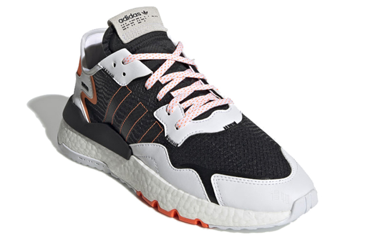 Кроссовки adidas originals Nite Jogger (черно-бело-красные) — фото 3