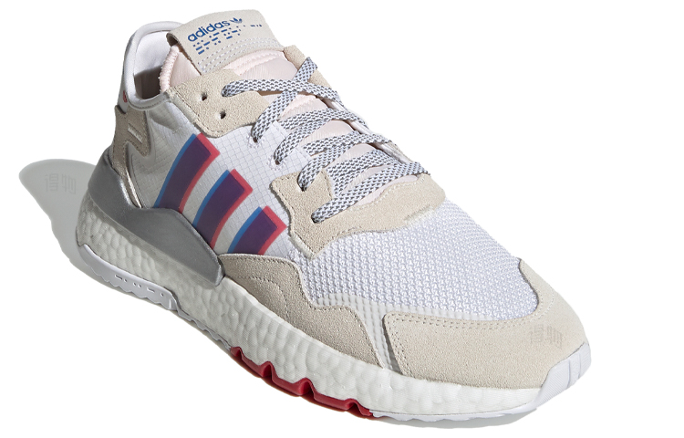 Унисекс кроссовки adidas Nite Jogger (бело-серые) — Белыйсерый — фото 2