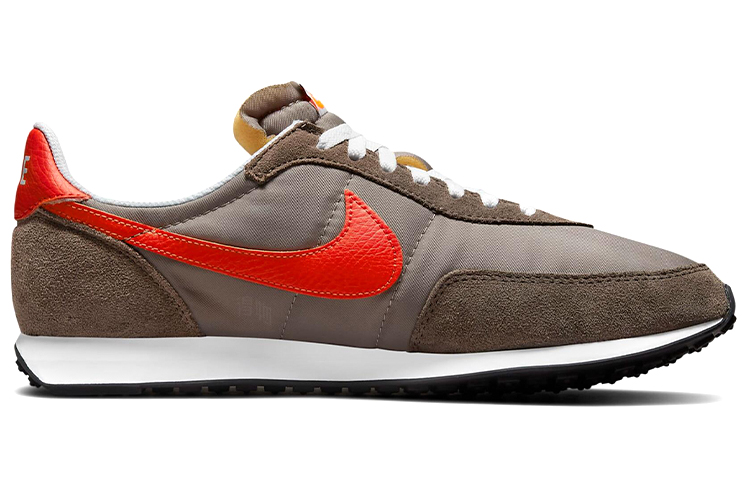 Мужские кроссовки Nike Waffle Trainer 2 (коричнево-красный) — фото 2