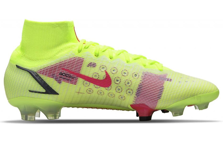 Футбольные бутсы Nike Mercurial Superfly 8 14 Elite FG (желтый / красный / черный) — Жёлтый / красный / чёрный — фото 2