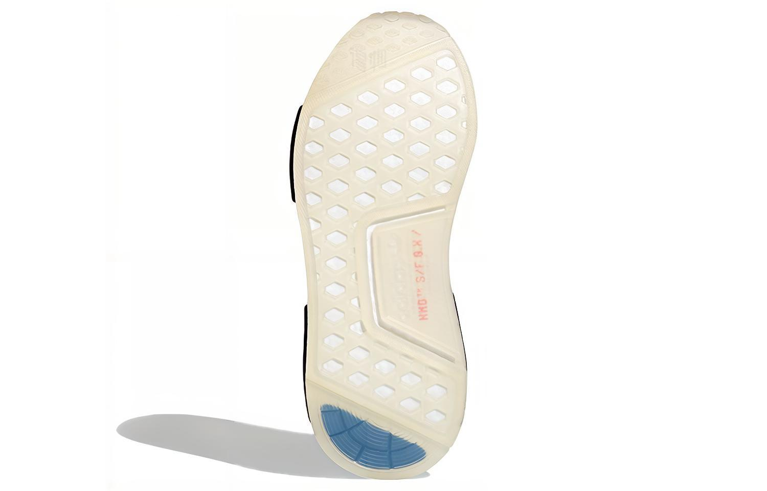 Женские кроссовки adidas originals NMD_R1 (бело-синие) — Белый / синий — фото 5