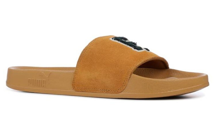 Женские шлепанцы PUMA Leadcat Slide Rihanna Fenty FU Brown (коричневые) — фото 2